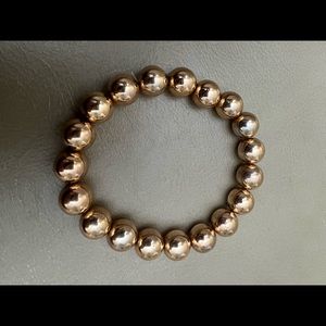Golden pearl bead bracelet